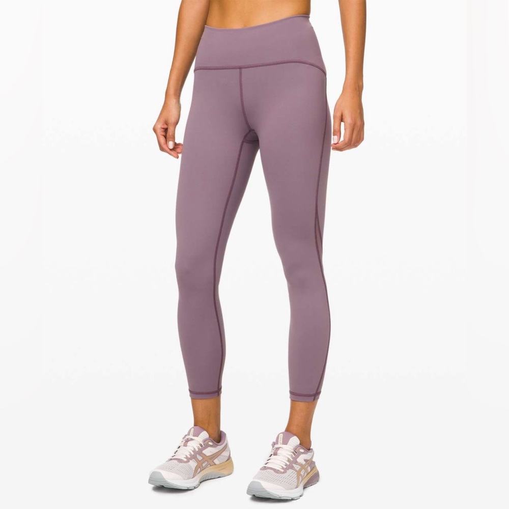 Lululemon Train Time Pants 7/8 Lavender Mulberry Leggings 25” size 10 - Picture 1 of 13